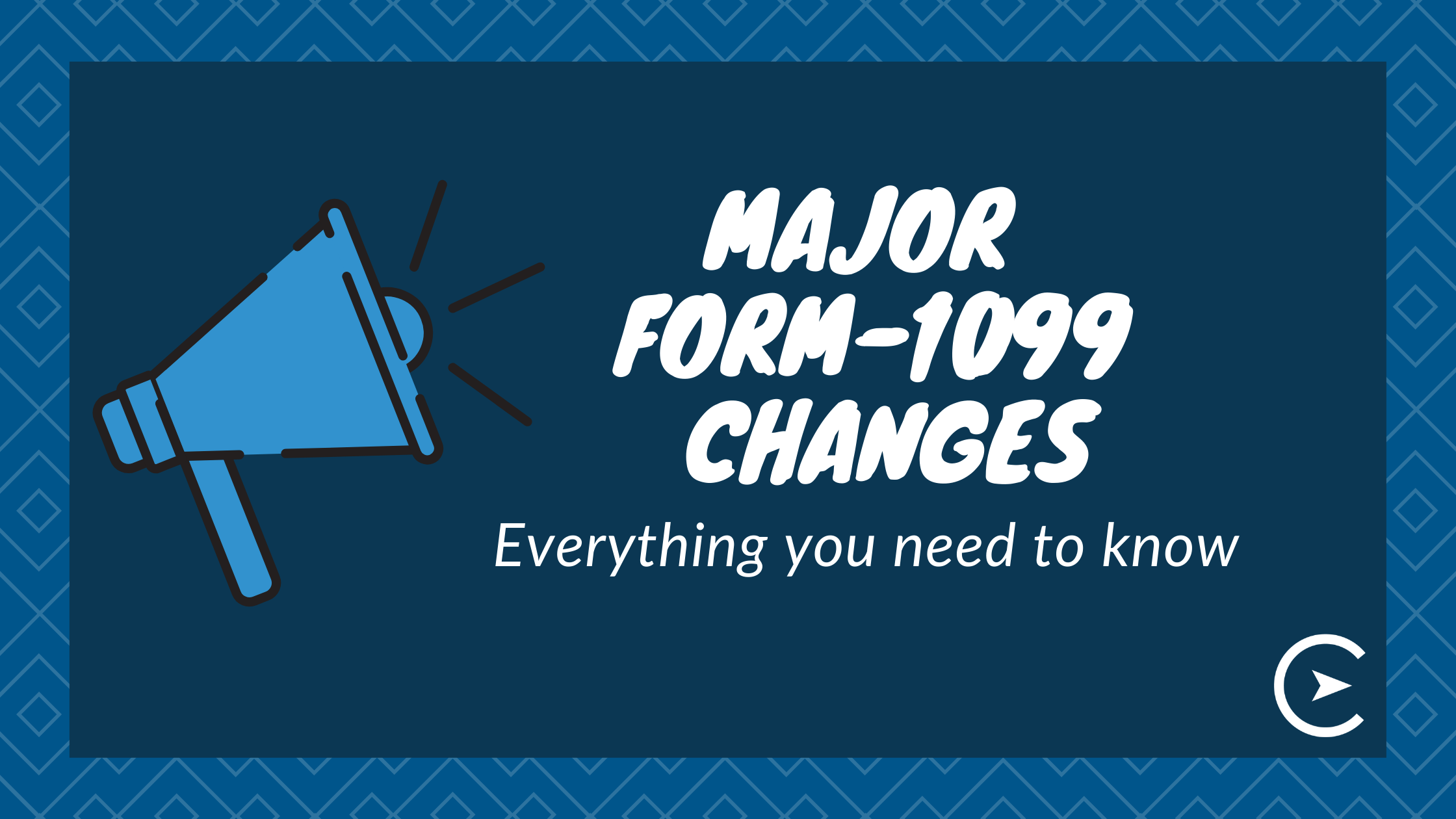 MAJOR Form 1099 Changes for 2020