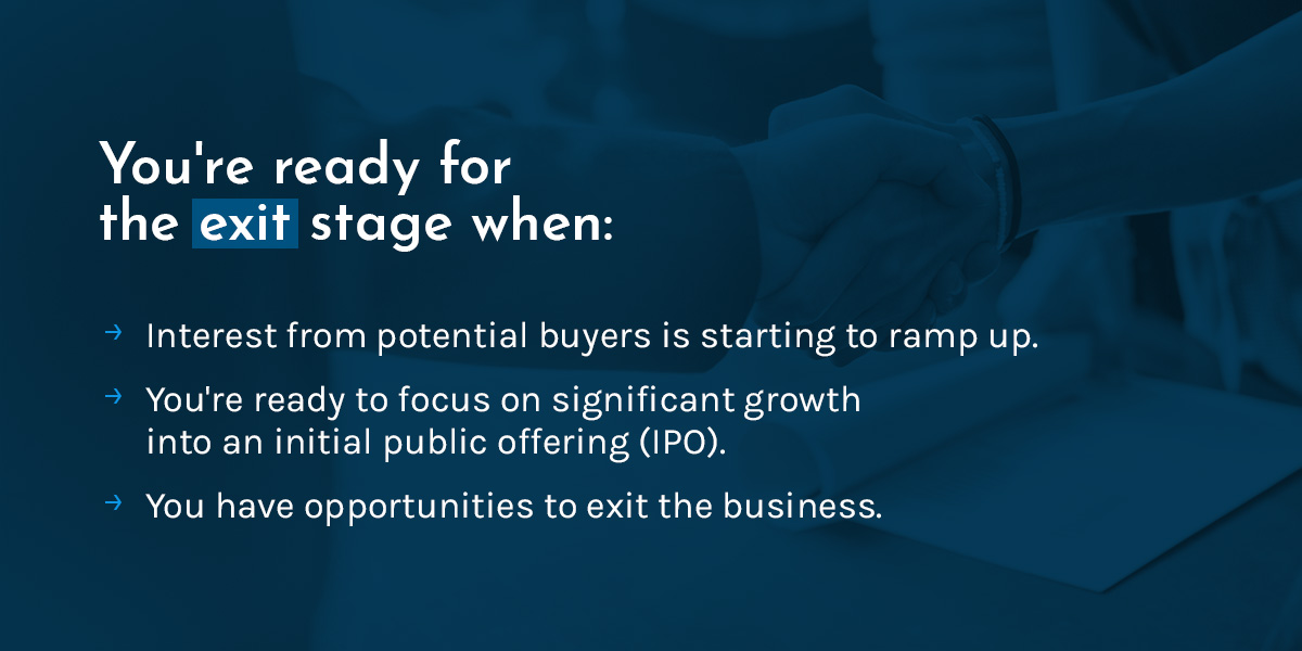 Exit Stage Finance and Accounting